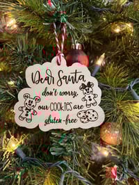 Image 1 of Santa Gluten Free Cookie Ornament
