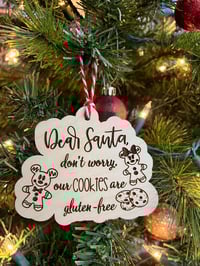Image 2 of Santa Gluten Free Cookie Ornament