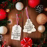 Image 2 of Set of Gluten Free Allergy Gift Tags Ornaments