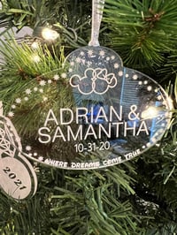 Image 1 of Wedding Date Tag Ornament