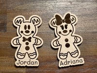 Image 2 of Cruise Door Decor Personalized Gingerbread Mouse  Magnets