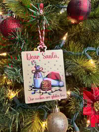 Image 1 of Dear Santa Gluten Free Cookie Ornament
