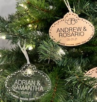 Image 3 of Wedding Date Tag Ornament