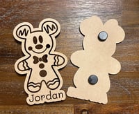 Image 3 of Cruise Door Decor Personalized Gingerbread Mouse  Magnets