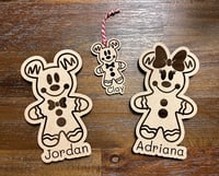 Image 4 of Cruise Door Decor Personalized Gingerbread Mouse  Magnets