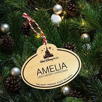 Image 1 of Cast Member Name Tag Ornament
