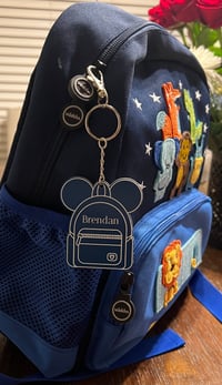Image 3 of Mouse Backpack Personalized Keychain