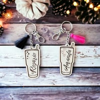 Image 1 of Tumbler Key Chain or Bag Charm Gift