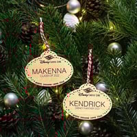 Image 6 of Cast Member Name Tag Ornament