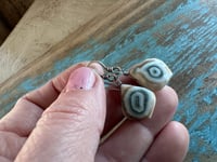 Image 4 of Solar Quartz earrings on sterling silver construction 