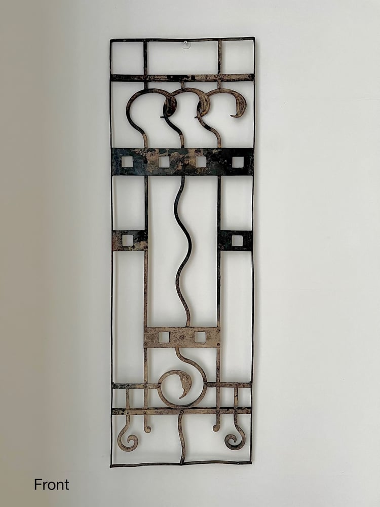 Image of Set of Two Art Nouveau Wrought Iron Screens