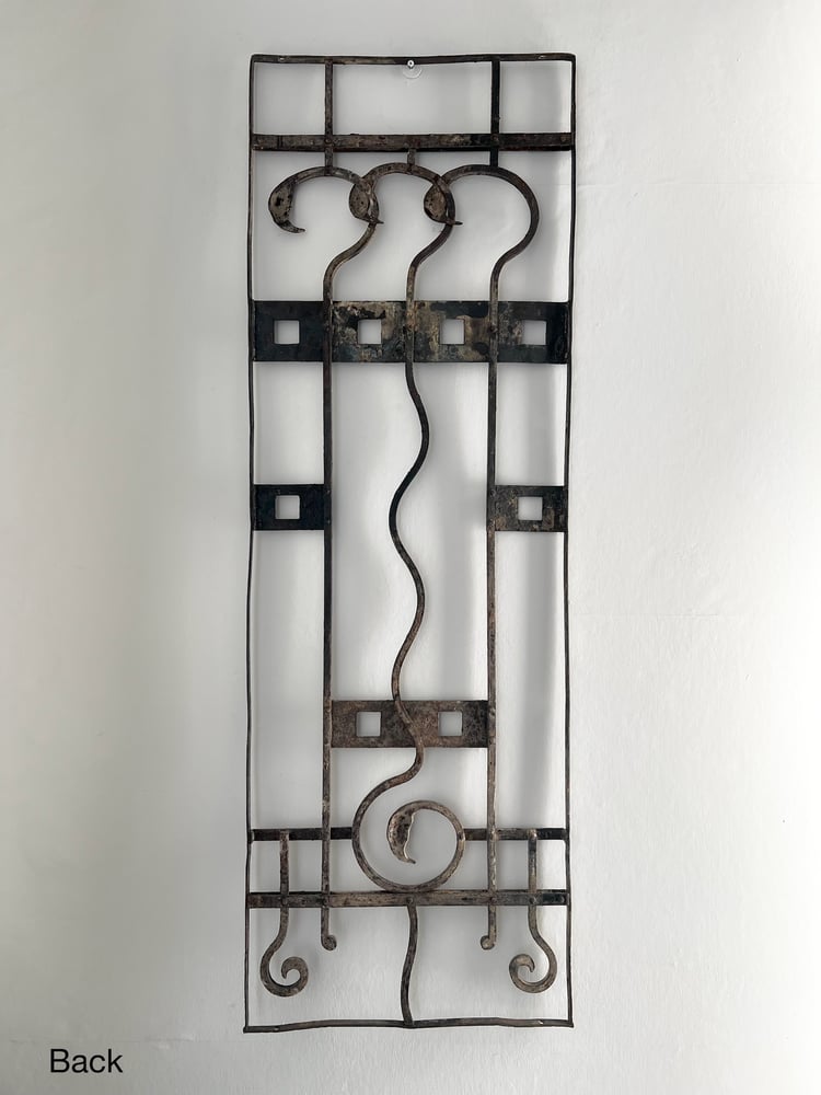 Image of Set of Two Art Nouveau Wrought Iron Screens