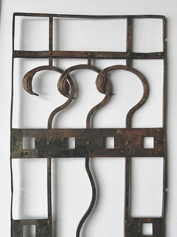 Image of Set of Two Art Nouveau Wrought Iron Screens