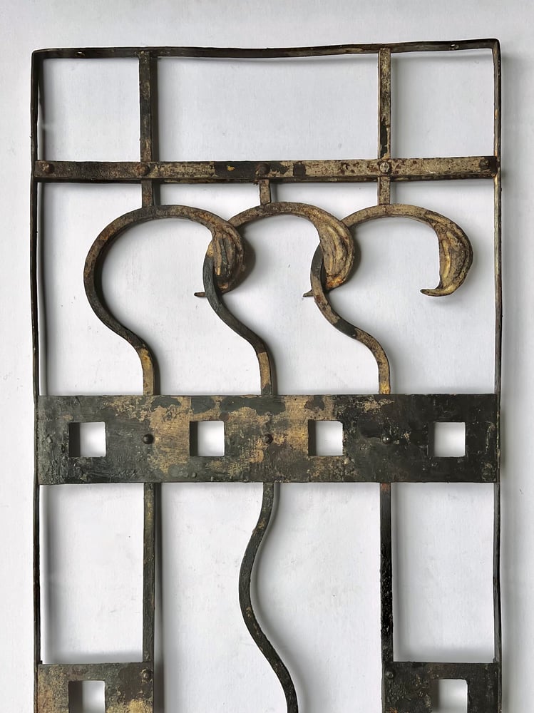 Image of Set of Two Art Nouveau Wrought Iron Screens