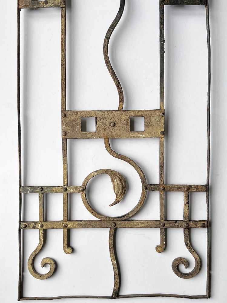 Image of Set of Two Art Nouveau Wrought Iron Screens