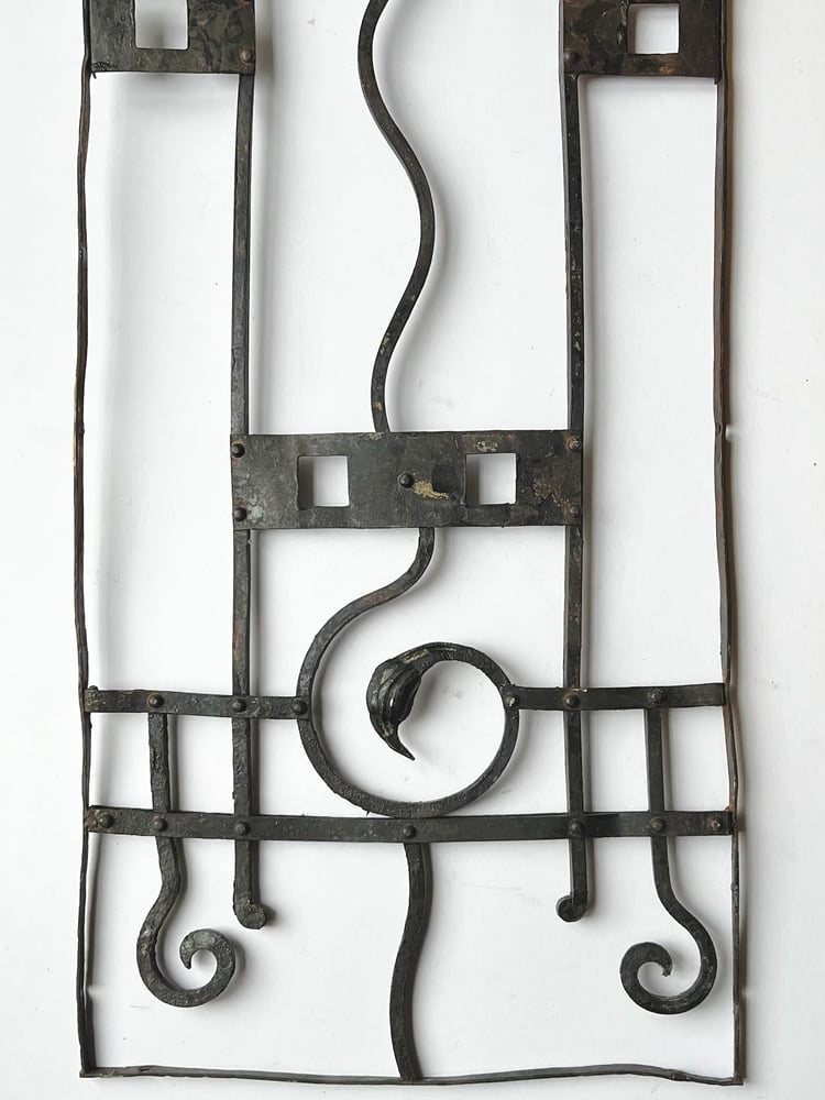 Image of Set of Two Art Nouveau Wrought Iron Screens