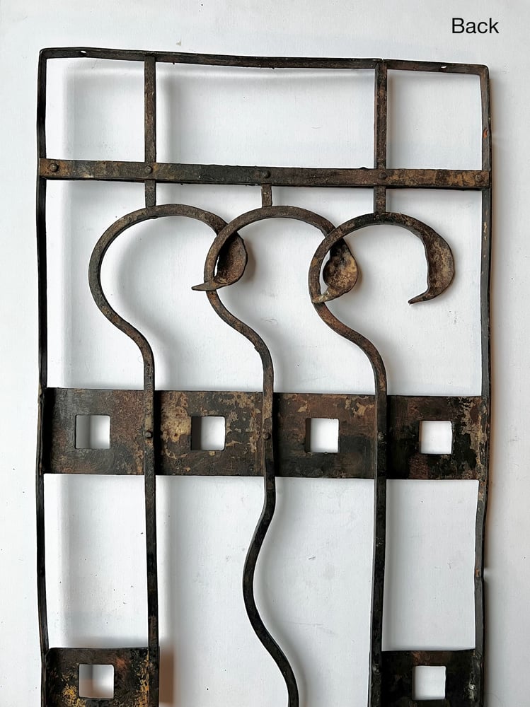 Image of Set of Two Art Nouveau Wrought Iron Screens