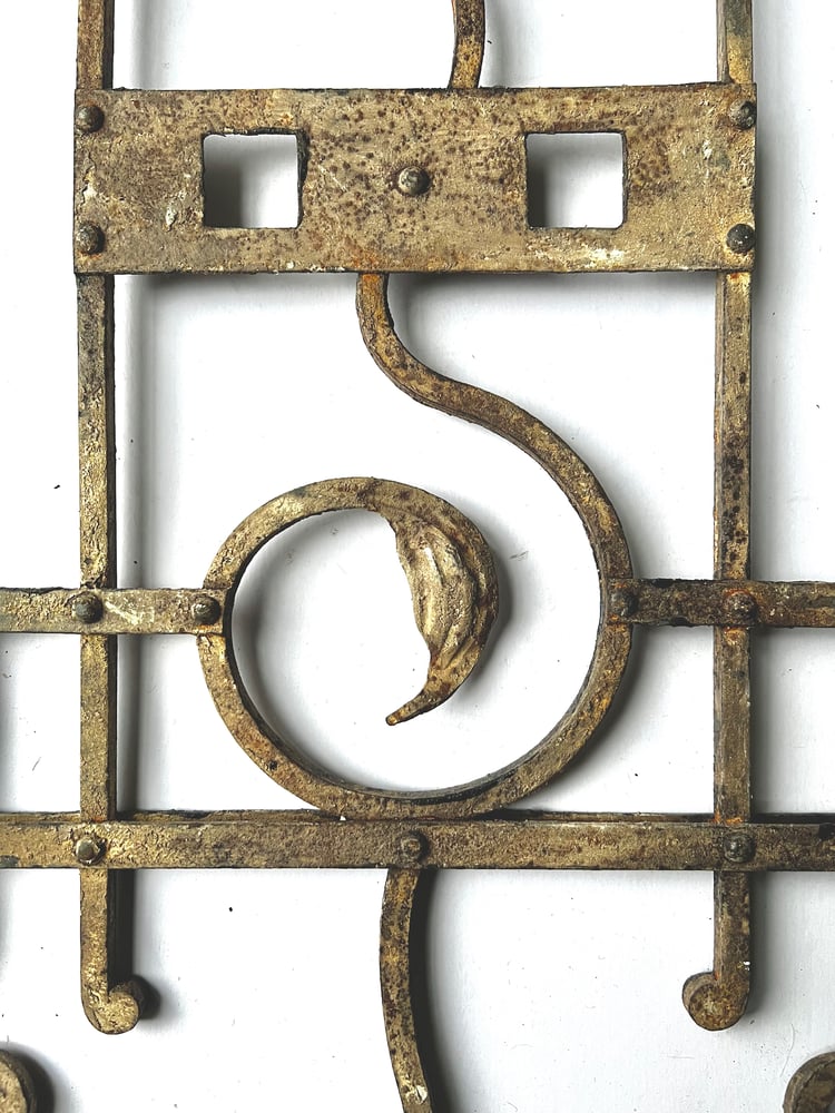 Image of Set of Two Art Nouveau Wrought Iron Screens