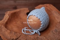 Image 4 of Elven bonnet hat blue green