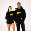 Risebne. "Summer Arc" Hoodie (Noir/Yellow)