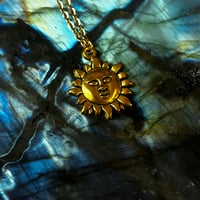 Image 2 of Gold Sun Necklace