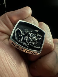 Image 4 of MONGOLS NATION CENTER PATCH RING