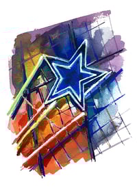 Image 2 of Barrowland Ballroom Black Star A4 print