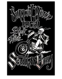 BLACK AND WHITE SUPPORT POSTER