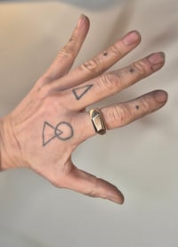 Image 3 of 9ct gold Chunky Geo