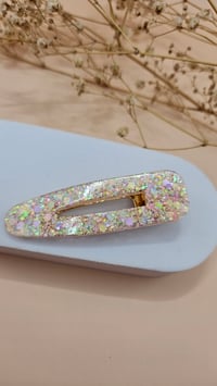 BARRETTE paillettes pastels 