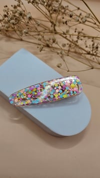 BARRETTE flocon multicolore 