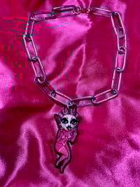 Image 2 of Pink Demon Chain Necklace 