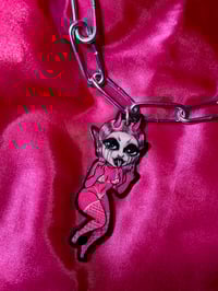 Image 3 of Pink Demon Chain Necklace 