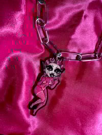 Image 4 of Pink Demon Chain Necklace 