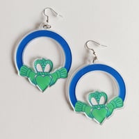 Image 1 of Big Claddagh Earrings