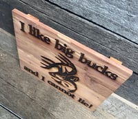 Image 2 of Big Bucks Cedar Sign