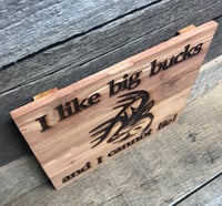 Image 3 of Big Bucks Cedar Sign