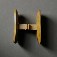 Image 4 of Set of Two Bronze Door Handles with Abstract Design