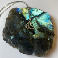 Image 1 of Silver Triquetra Necklace