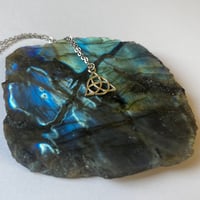 Image 2 of Silver Triquetra Necklace