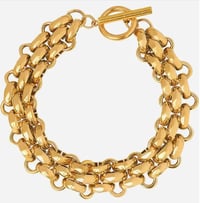 Panther Chain Link Bracelet - 14k PVD Gold