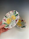 Small oval, two-part soap dish 