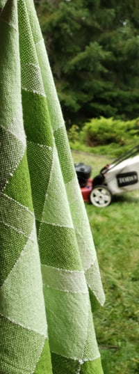 Image 2 of "The Grass Is Greener" Handwoven 100% CottonTowel