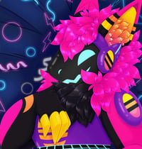 Image 1 of Synthwave Protogen Daki