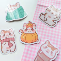 Image 2 of Mochi the cat stickers