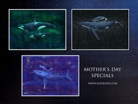 Image 2 of Protection Mother Humpback Whale 2024 Mother's Day Special Fine Art Print