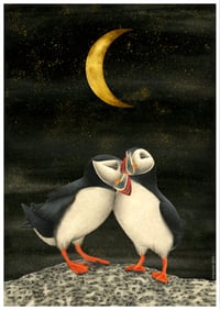 Image 2 of Puffin Date Valentine's Special 2024 Fine Art Print