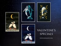 Image 4 of Puffin Date Valentine's Special 2024 Fine Art Print