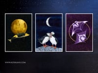 Image 4 of Full Moon Magic Orca Art Print