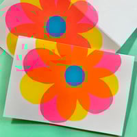 NEON FLOWER NOTECARD (SINGLE OR BOX OF 6)
